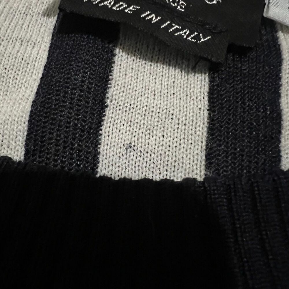 Valentino Boutique Italy Striped Knit Sweater 54 XL Wool Cotton - Picture 6 of 11